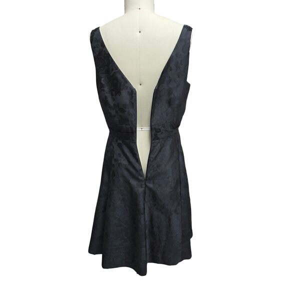 White House Black Market Black Floral Damask Cocktail Dress 14 - Picture 6 of 9
